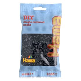 Hama MIDI gyöngy - fekete 1000 db-os - 20718