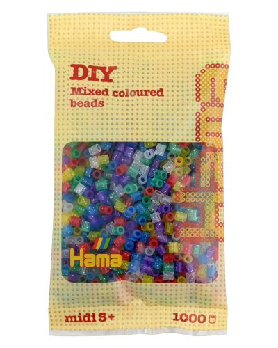 Hama MIDI gyöngy - csillámos vegyes 1000 db-os - 20754