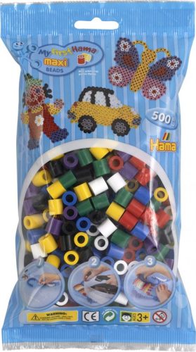 Hama MAXI Első gyöngykészletem - 500 db-os vegyes élénk színek - 8470